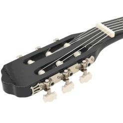 vidaXL 12-delige Gitaarset met equalizer en 6 snaren western zwart