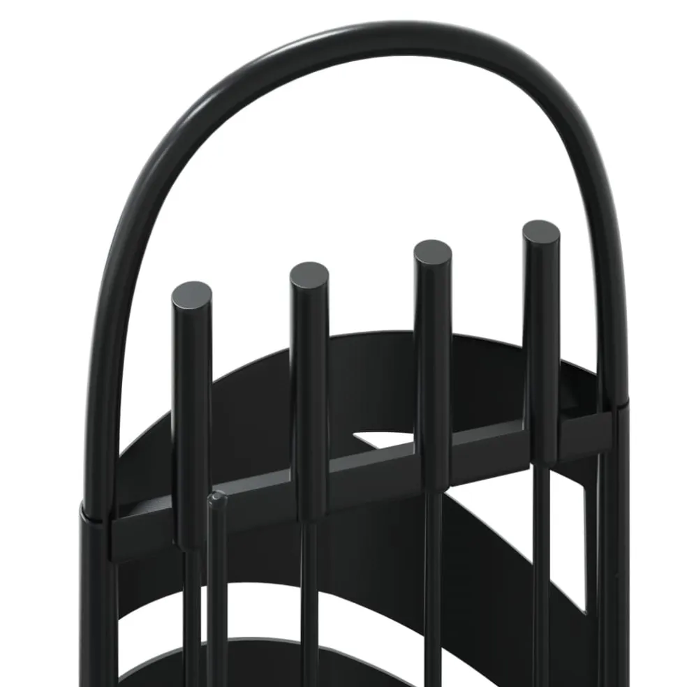 vidaXL 5-delige Haardset 23x15x66 cm staal
