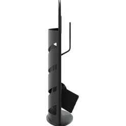 vidaXL 5-delige Haardset 23x15x66 cm staal