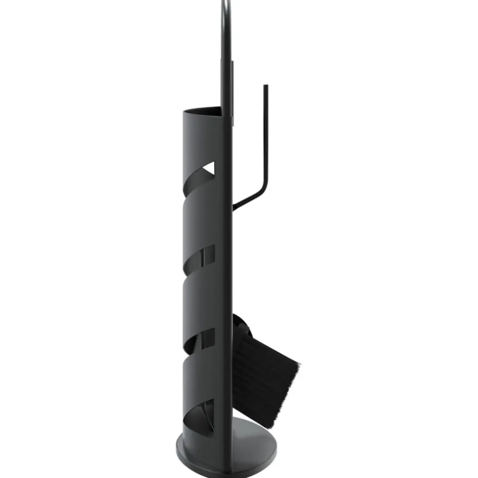vidaXL 5-delige Haardset 23x15x66 cm staal