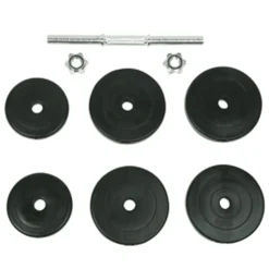 vidaXL 9-delige Halterset 15 kg