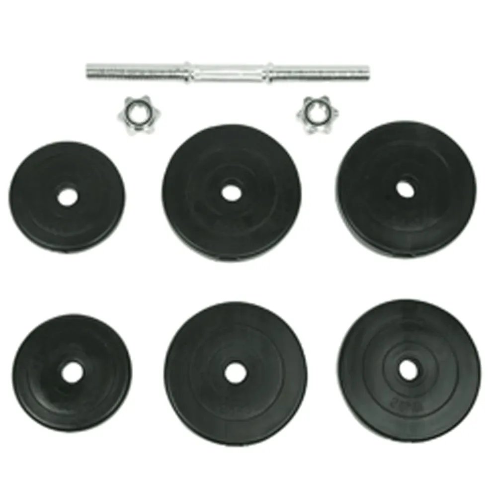 vidaXL 9-delige Halterset 15 kg