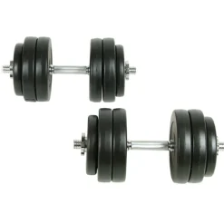 vidaXL 18-delige Halterset 30 kg