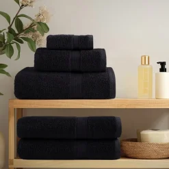 vidaXL 12-delige Handdoekenset SOLUND 600 g/m² zwart
