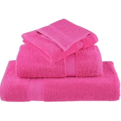 vidaXL 8-delige Handdoekenset SOLUND 600 g/m² roze