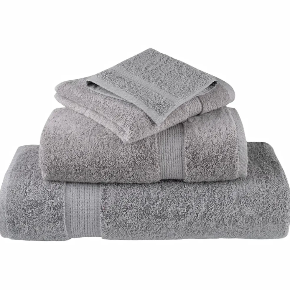 vidaXL 8-delige Handdoekenset SOLUND 600 g/m² grijs