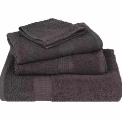 vidaXL 8-delige Handdoekenset FROGN 360 g/m² antraciet