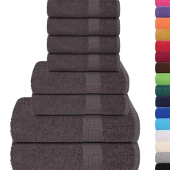 vidaXL 6-delige Handdoekenset SOLUND 600 g/m² turquoise
