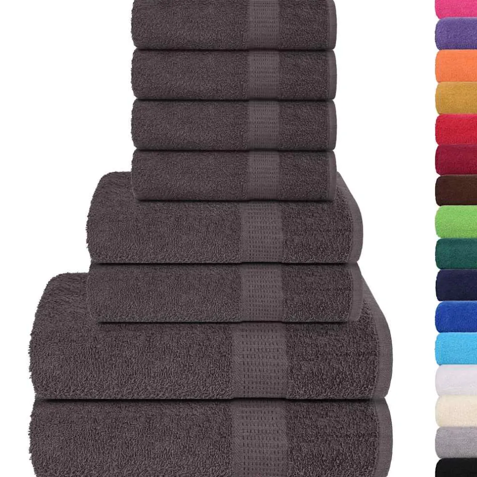vidaXL 6-delige Handdoekenset SOLUND 600 g/m² turquoise