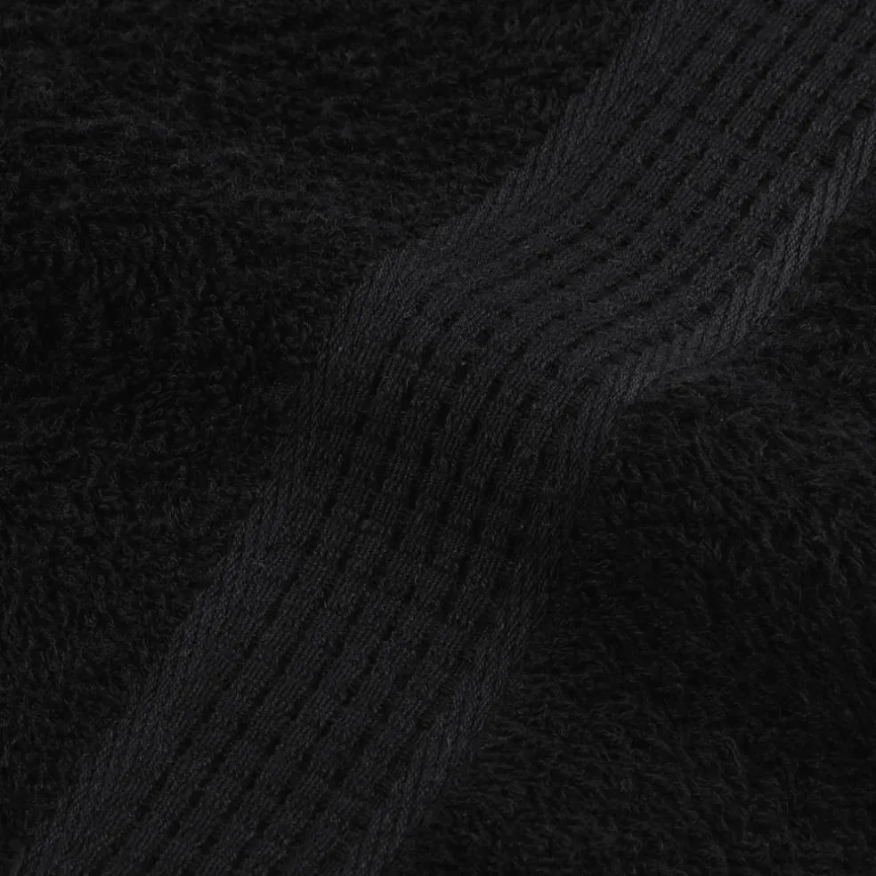 vidaXL 6-delige Handdoekenset FROGN 360 g/m² zwart