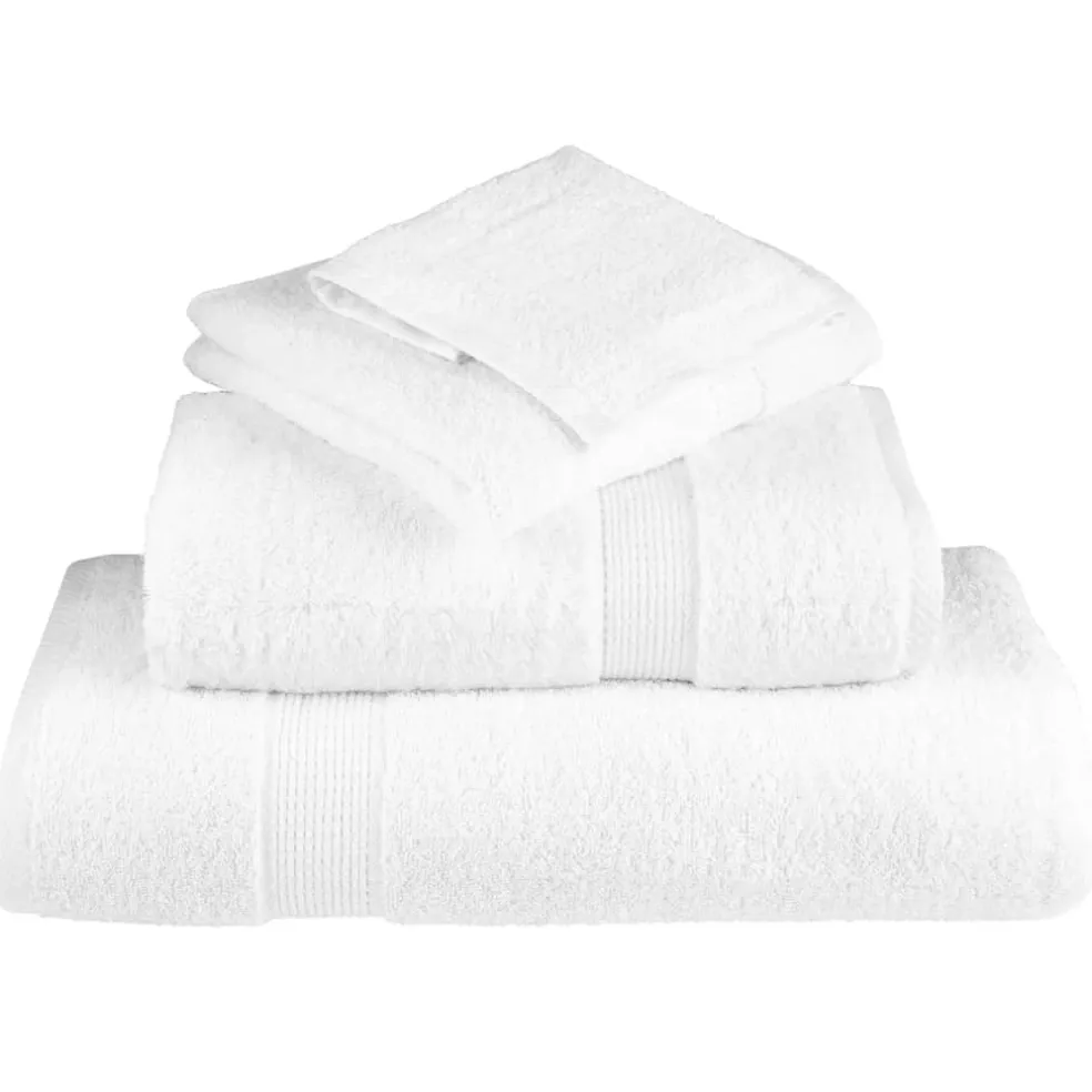 vidaXL 8-delige Handdoekenset SOLUND 600 g/m² wit