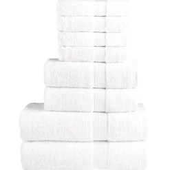 vidaXL 8-delige Handdoekenset SOLUND 600 g/m² wit