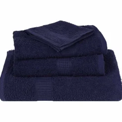 vidaXL 8-delige Handdoekenset FROGN 360 g/m² marineblauw