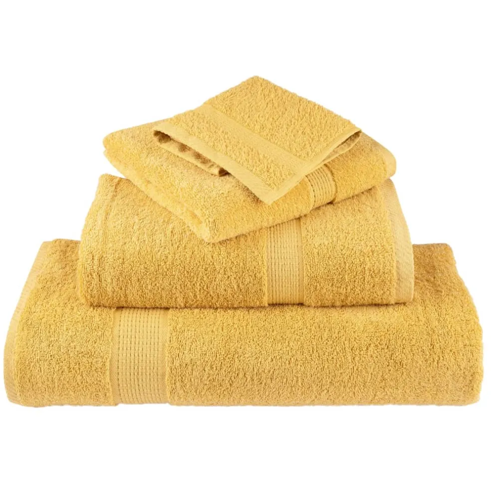 vidaXL 6-delige Handdoekenset SOLUND 600 g/m² wit