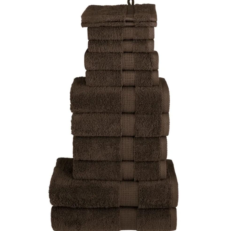 vidaXL 12-delige Handdoekenset SOLUND 600 g/m² groen