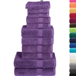 vidaXL 6-delige Handdoekenset FROGN 360 g/m² turquoise