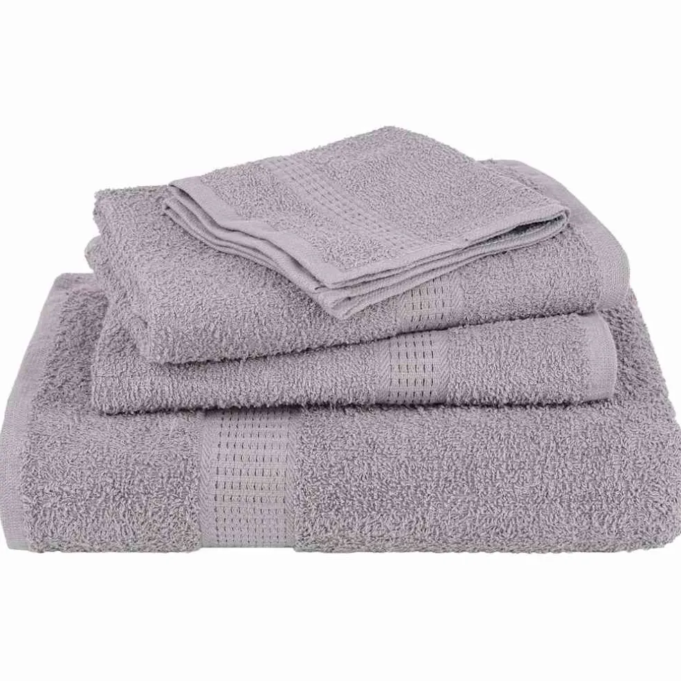 vidaXL 12-delige Handdoekenset FROGN 360 g/m² grijs