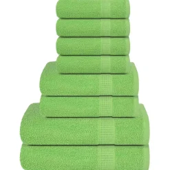 vidaXL 8-delige Handdoekenset FROGN 360 g/m² roze