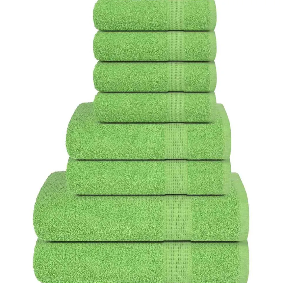 vidaXL 8-delige Handdoekenset FROGN 360 g/m² roze