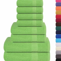 vidaXL 8-delige Handdoekenset FROGN 360 g/m² roze