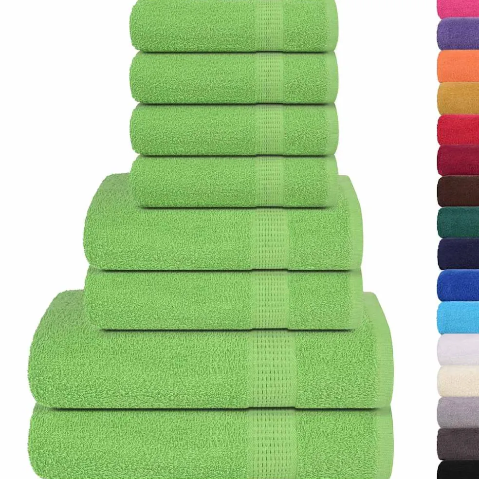 vidaXL 8-delige Handdoekenset FROGN 360 g/m² roze