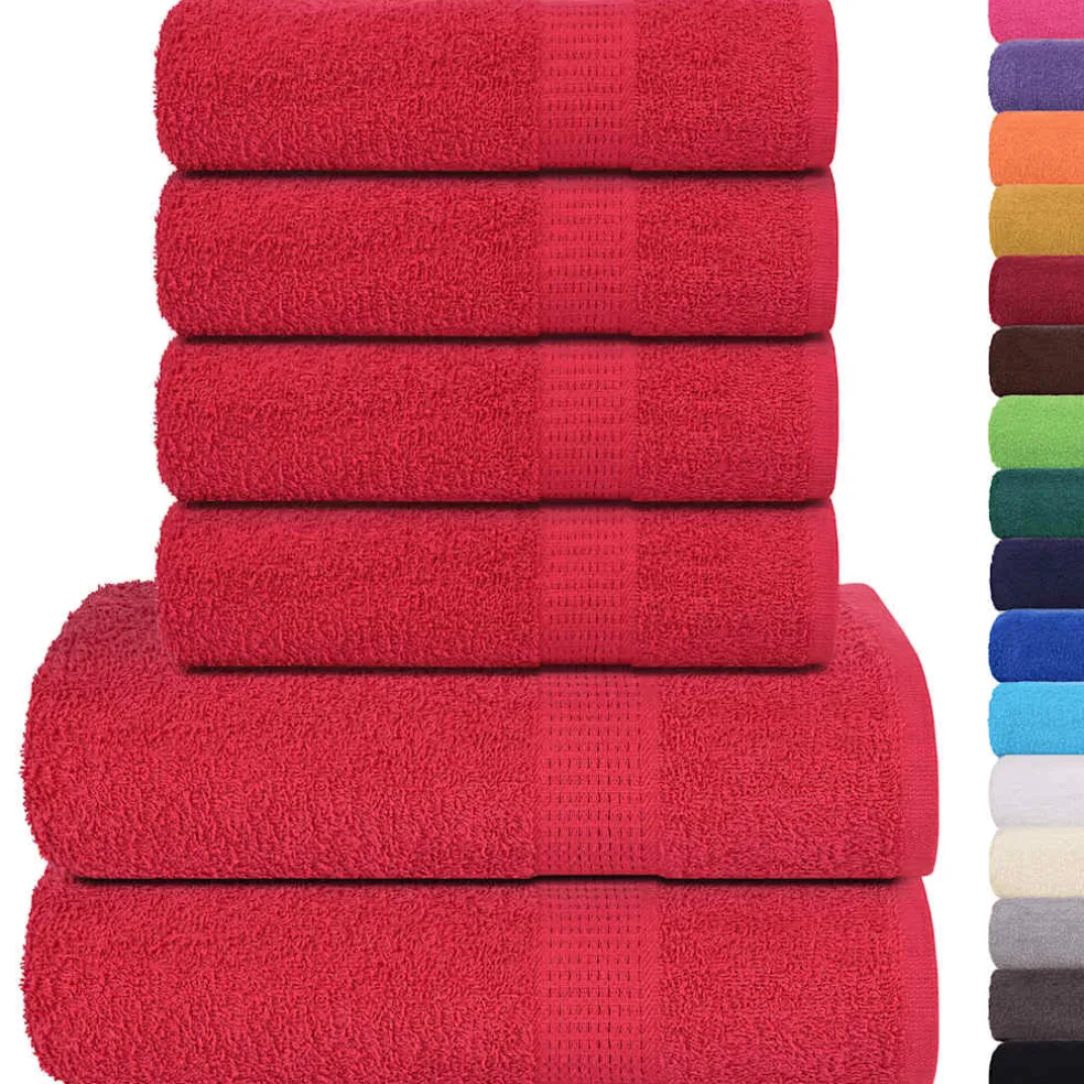 vidaXL 8-delige Handdoekenset FROGN 360 g/m² wit