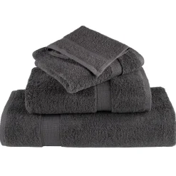 vidaXL 12-delige Handdoekenset SOLUND 600 g/m² antracietkleurig
