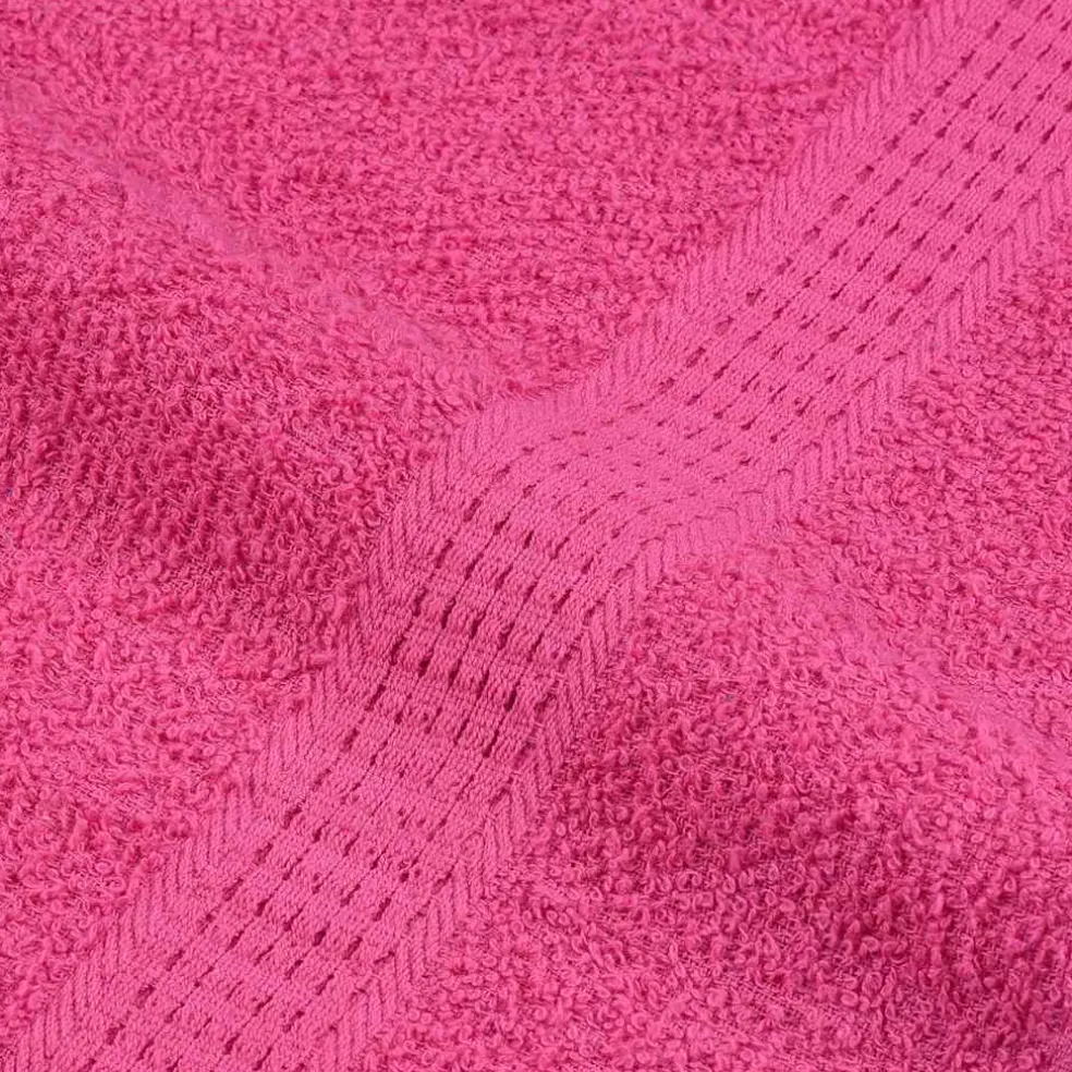 vidaXL 6-delige Handdoekenset FROGN 360 g/m² roze