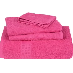 vidaXL 12-delige Handdoekenset SOLUND 600 g/m² roze