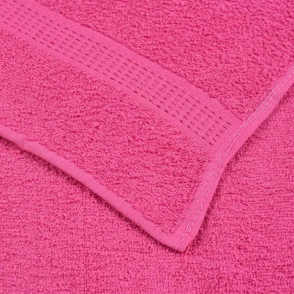 vidaXL 12-delige Handdoekenset SOLUND 600 g/m² roze
