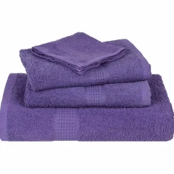 vidaXL 6-delige Handdoekenset FROGN 360 g/m² paars