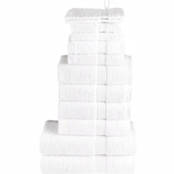 vidaXL 6-delige Handdoekenset FROGN 360 g/m² wit