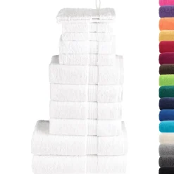 vidaXL 6-delige Handdoekenset FROGN 360 g/m² wit