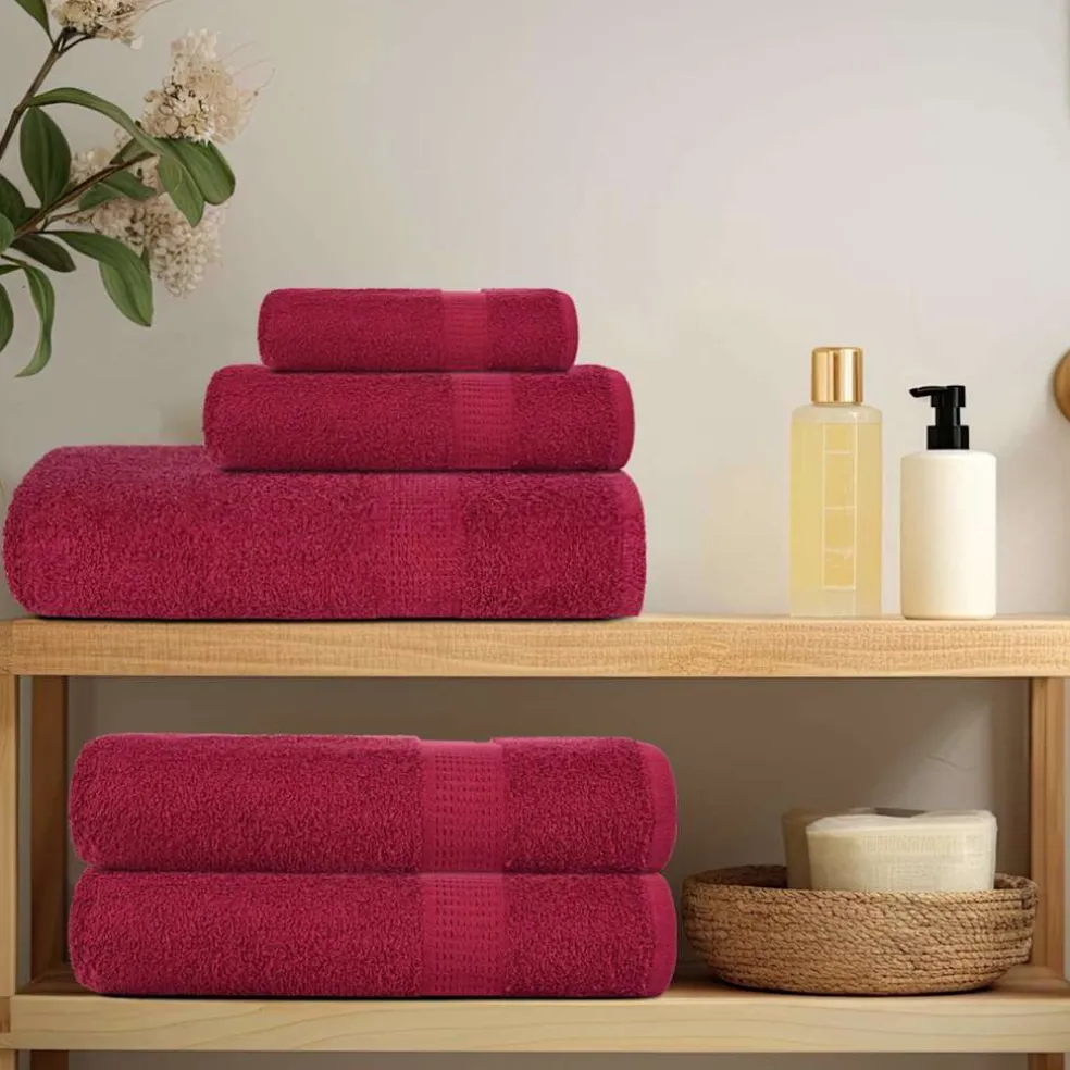 vidaXL 12-delige Handdoekenset FROGN 360 g/m² goud