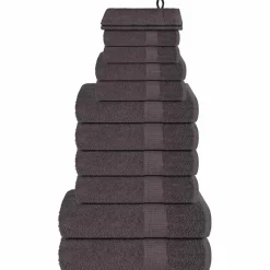 vidaXL 12-delige Handdoekenset FROGN 360 g/m² blauw