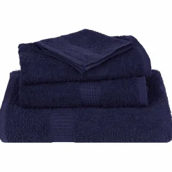vidaXL 6-delige Handdoekenset FROGN 360 g/m² marineblauw