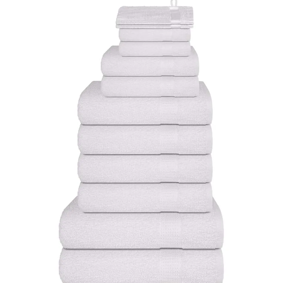 vidaXL 12-delige Handdoekenset FROGN 360 g/m² wit