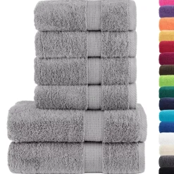 vidaXL 8-delige Handdoekenset SOLUND 600 g/m² crèmekleurig