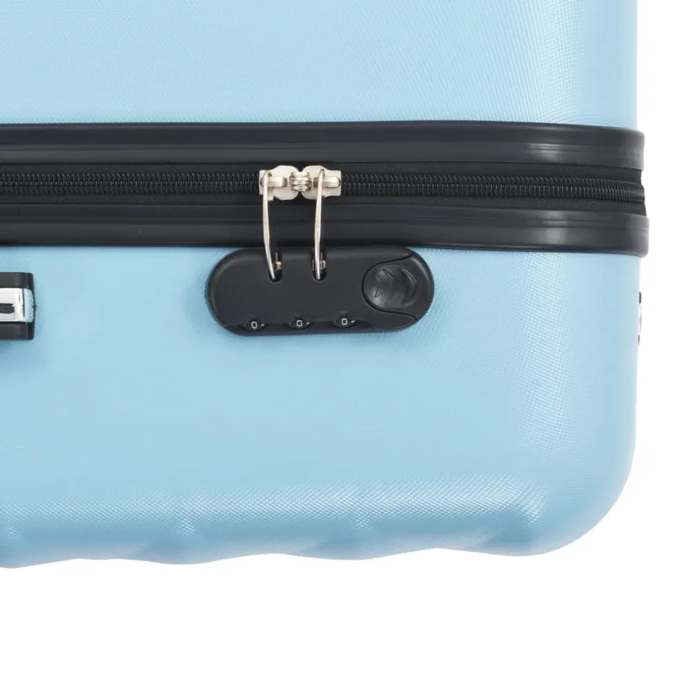 vidaXL 3-delige Harde kofferset ABS blauw