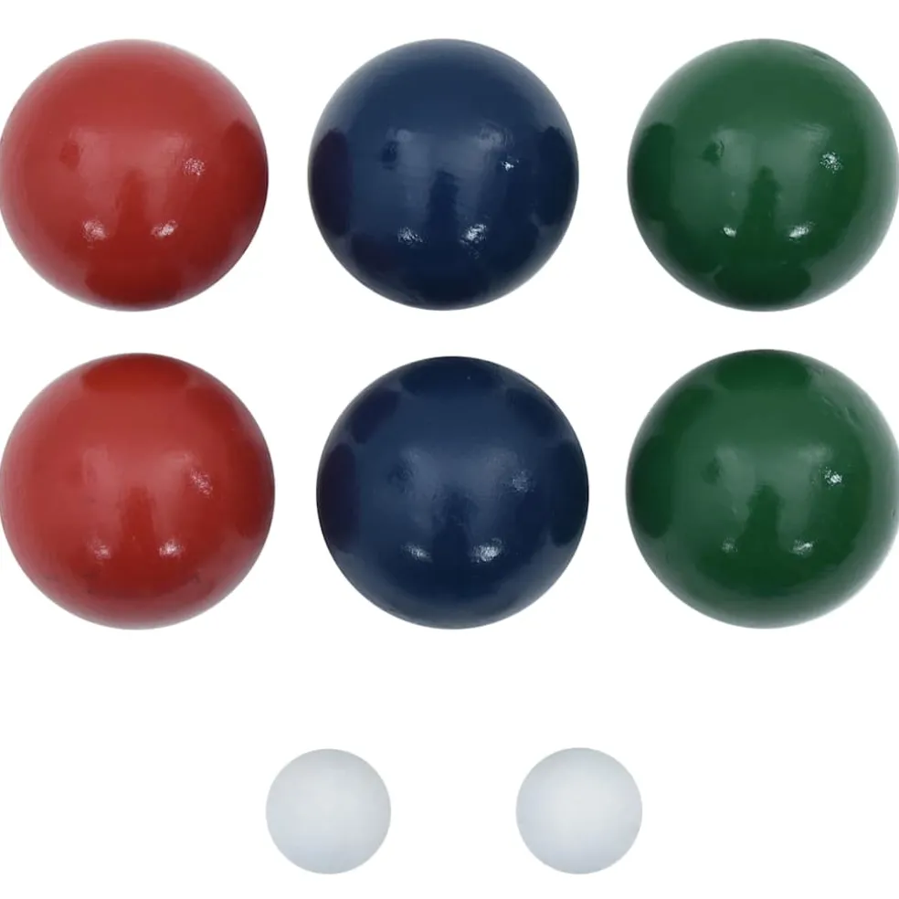 vidaXL 8-delige Jeu de boules ballenset en draagtas massief grenenhout