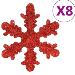 vidaXL 111-delige Kerstballenset polystyreen rood