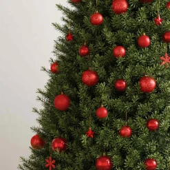 vidaXL 111-delige Kerstballenset polystyreen rood