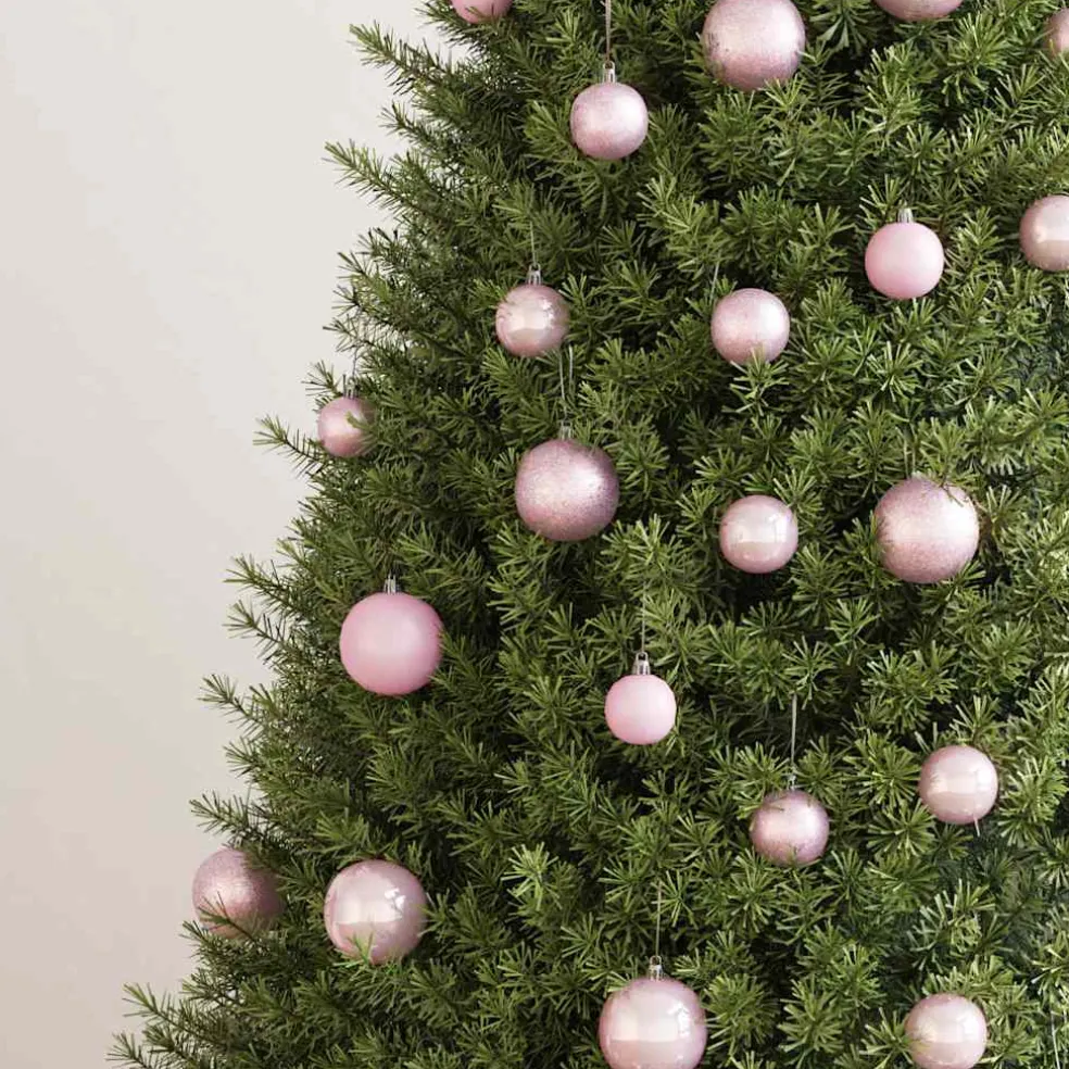 vidaXL 100-delige Kerstballenset roze