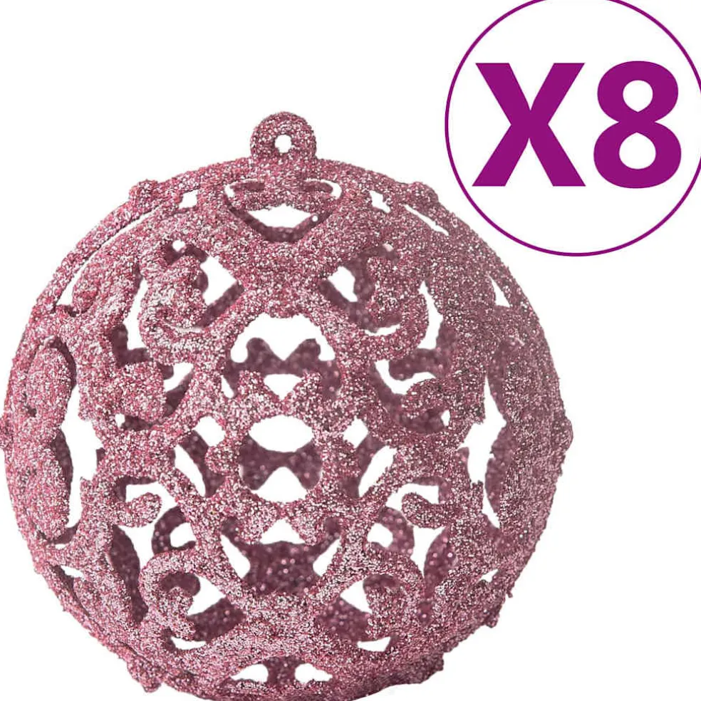vidaXL 100-delige Kerstballenset roze