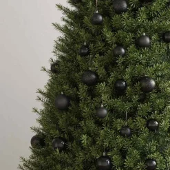vidaXL 100-delige Kerstballenset zwart