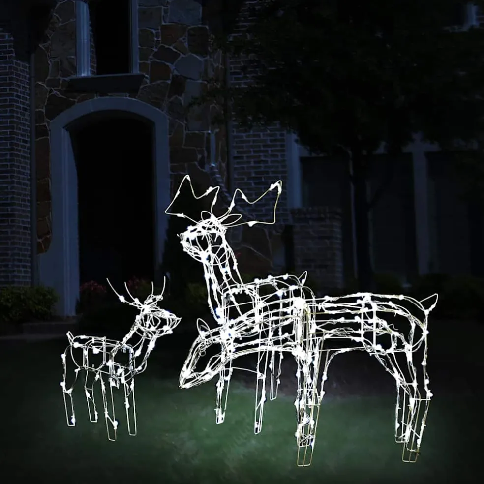 vidaXL 3-delige Kerstverlichting rendieren 229 LED's