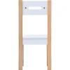 vidaXL 3-delige Kindertafel- en stoelenset krijtbord zwart en wit