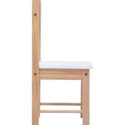 vidaXL 3-delige Kindertafel- en stoelenset krijtbord zwart en wit