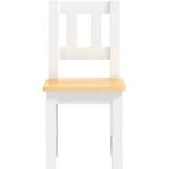 vidaXL 3-delige Kindertafel- en stoelenset MDF wit en grijs