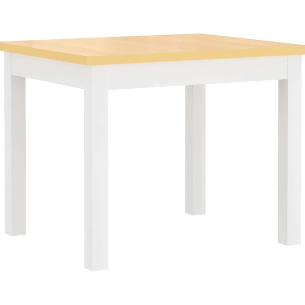 vidaXL 3-delige Kindertafel- en stoelenset MDF wit en grijs
